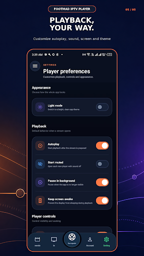 Footmad IPTV Player পিসি