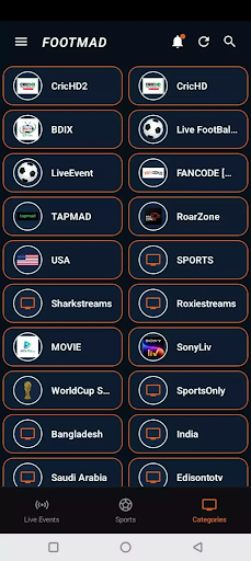 FootMad: Live Sports Streaming PC