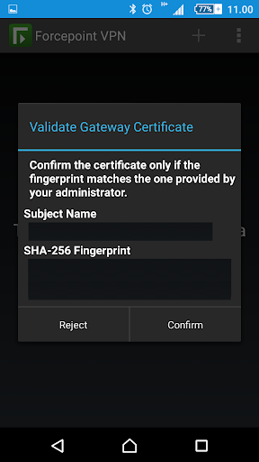 Forcepoint SSL VPN Client پی سی