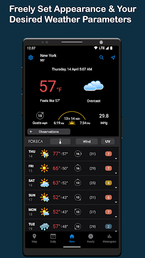 komputer Foreca Weather & Radar