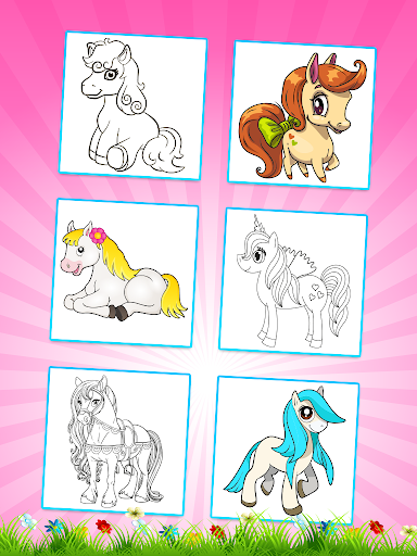 komputer Unicorn Coloring Book for Kids