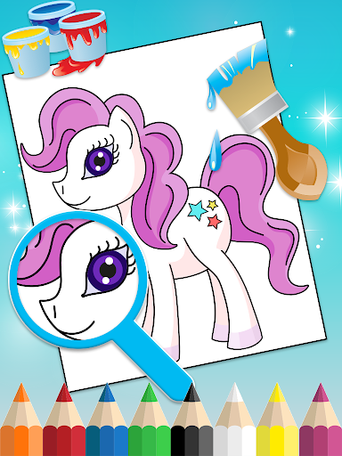 komputer Unicorn Coloring Book for Kids