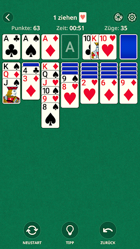 Solitär. Tägliches Patiencen PC