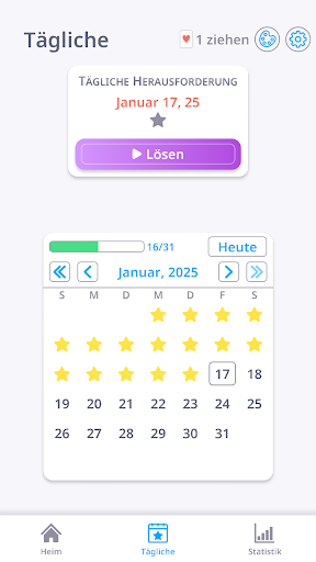 Solitär. Tägliches Patiencen PC