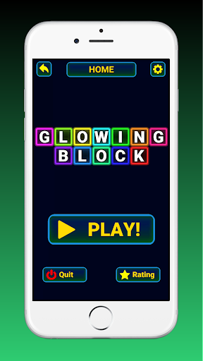 komputer Glow Block Puzzle - Brain