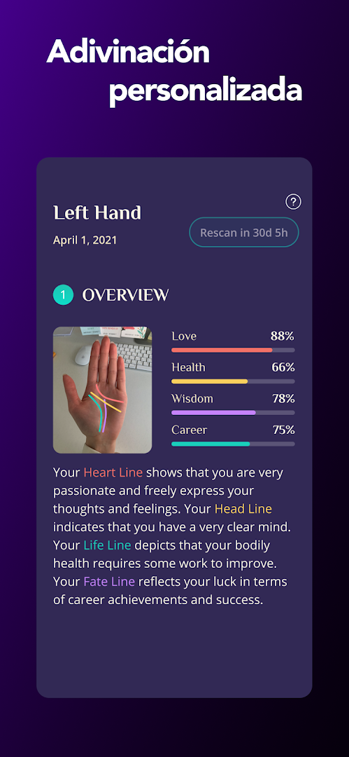 Fortunescope Lectura de Mano. Horóscopo 2020 PC
