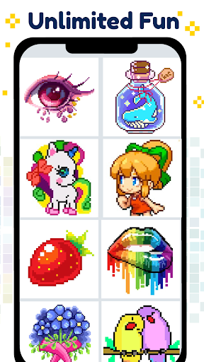 Pixel Art Color by number Game