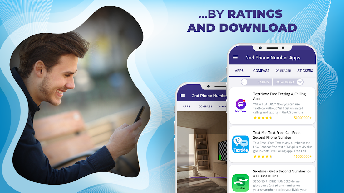 تطبيقات رقم الهاتف الثاني الكل في واحد - الخط الظ الحاسوب