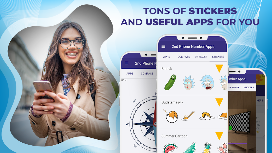 تطبيقات رقم الهاتف الثاني الكل في واحد - الخط الظ الحاسوب