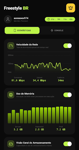 Freestyle BR: Painel flutuante
