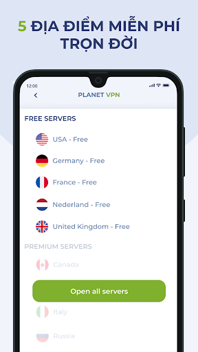 Free VPN miễn phí - Planet VPN