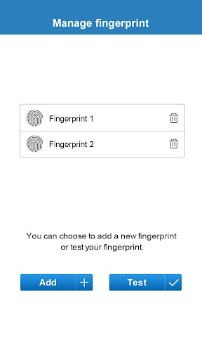 Fingerprint Card Manager الحاسوب