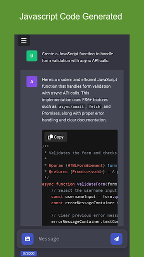 komputer AI Javascript Code Generator