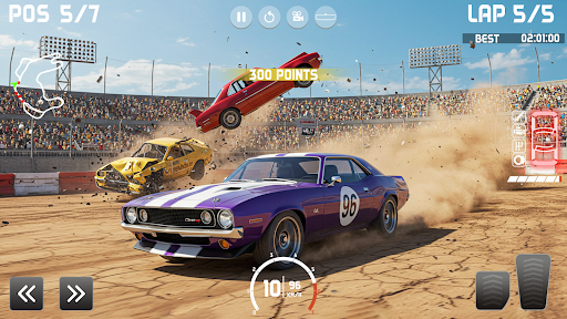 komputer Demolition Derby: Car Games