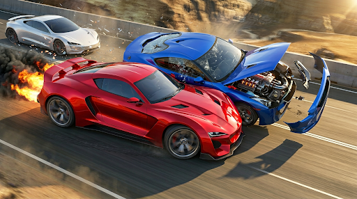 komputer Crazy Car Racing Games Offline