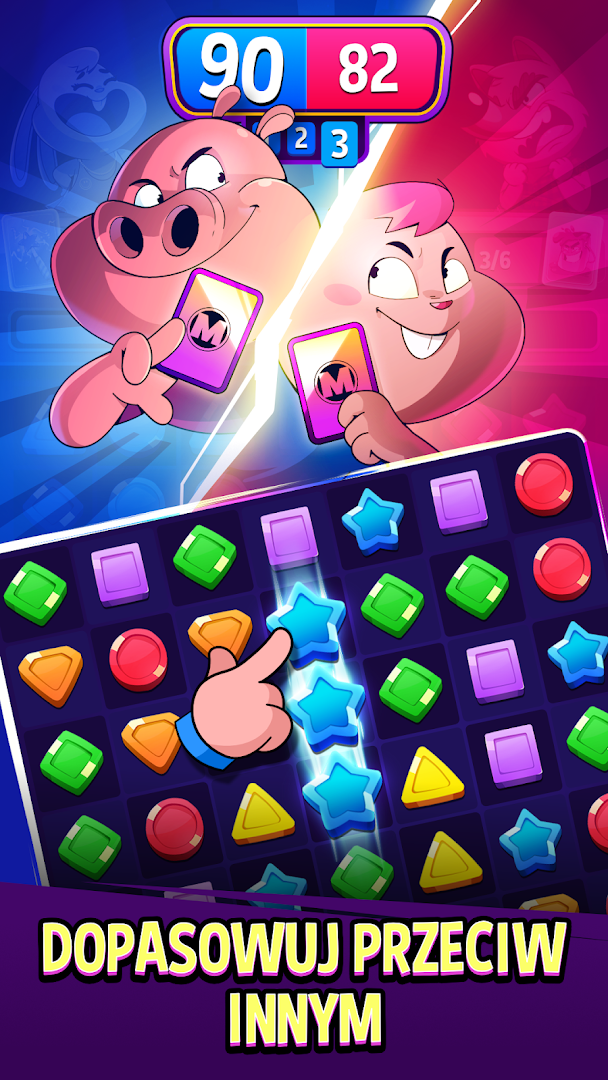 Match Masters - gra logiczna typu PVP Match 3 PC