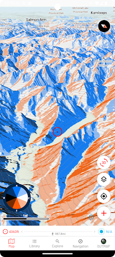 OUTMAP: hike, ski, outdoor PC