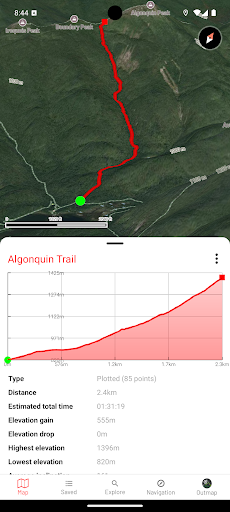 OUTMAP: hike, ski, outdoor PC