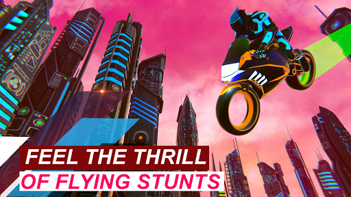 ışık motosiklet uçan stunts PC