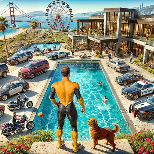 Super Rope Hero Open World Sim