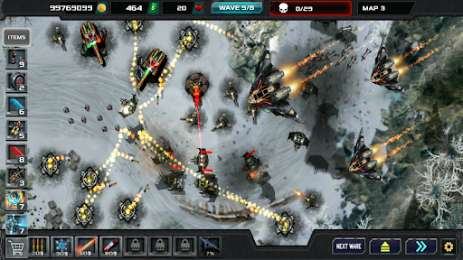 komputer Tower Defense Legend War SciFi