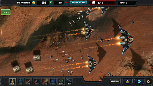 komputer Tower Defense Legend War SciFi