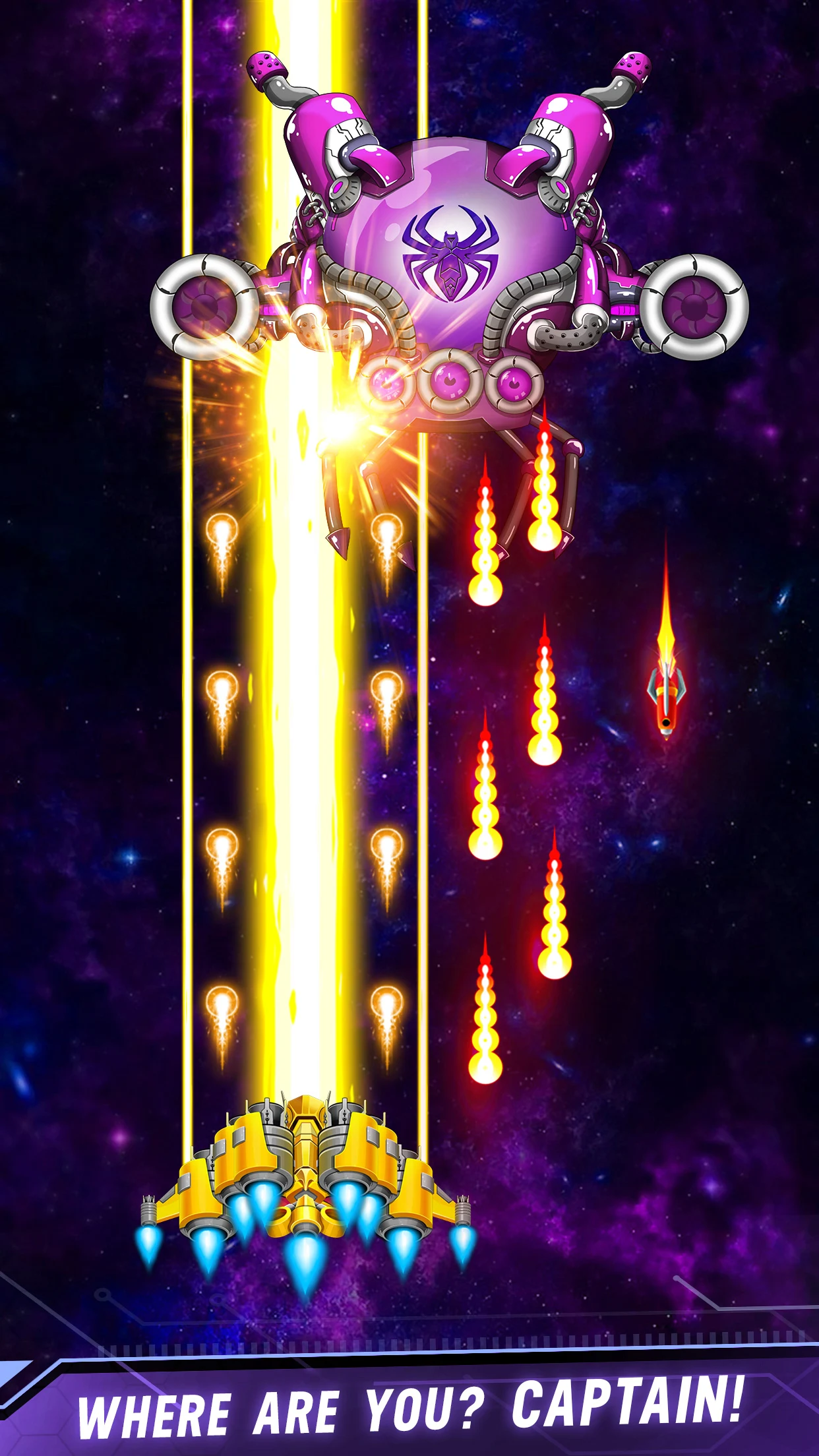 Space shooter - Galaxy attack الحاسوب