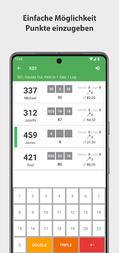 Dart Rechner App Punkte Zähler PC