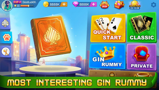 Gin Rummy الحاسوب