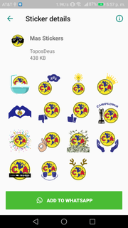 Stickers Aguilas PC