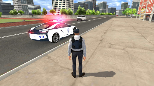 American i8 Police Car Game 3D