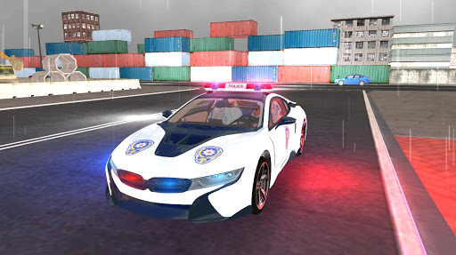 American i8 Police Car Game 3D