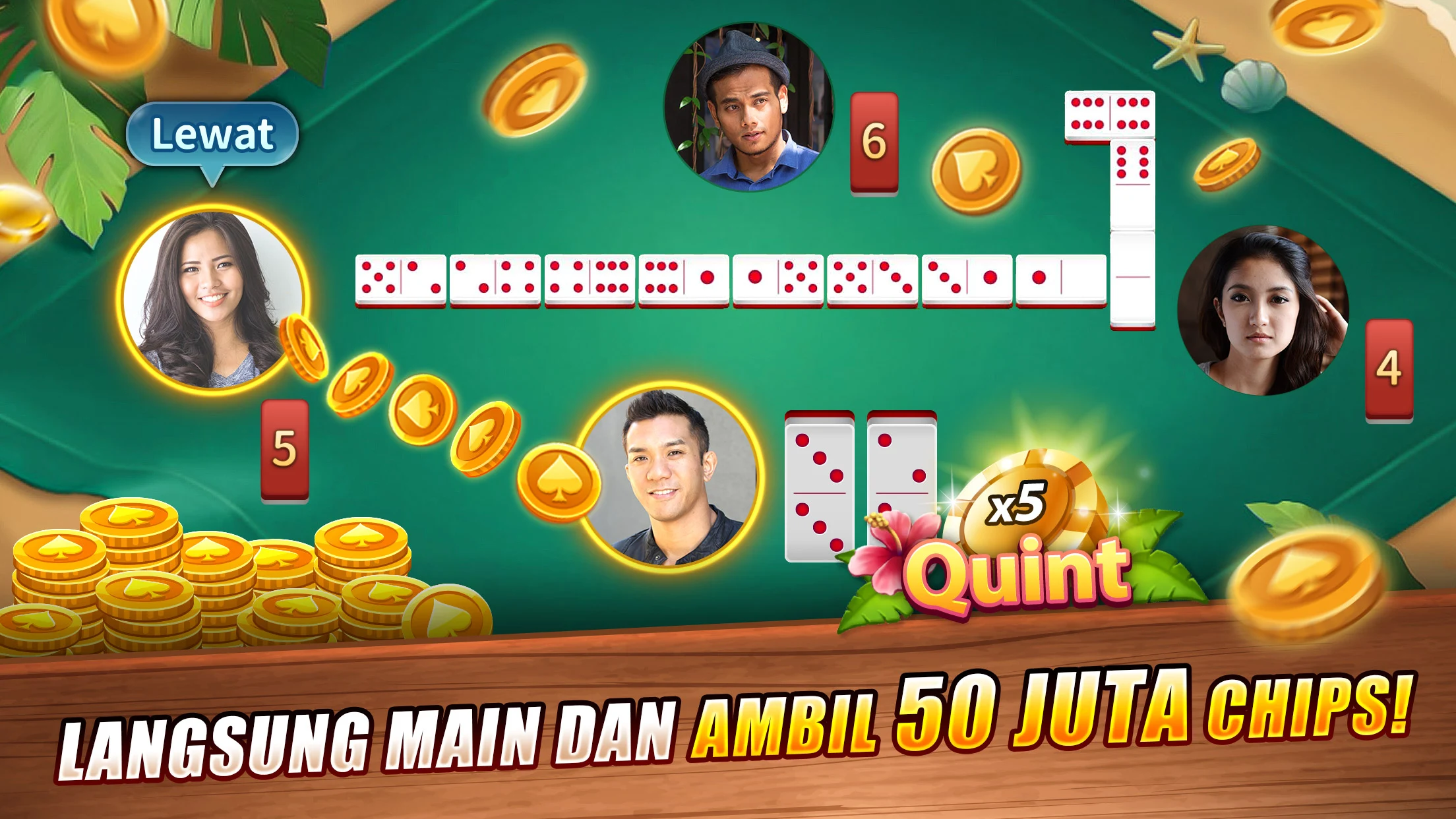 LUXY : Domino & Poker – Gaple QiuQiu QQ 99 PC
