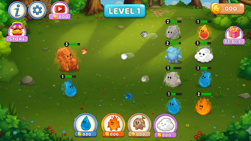 Element Merge Magic war Games