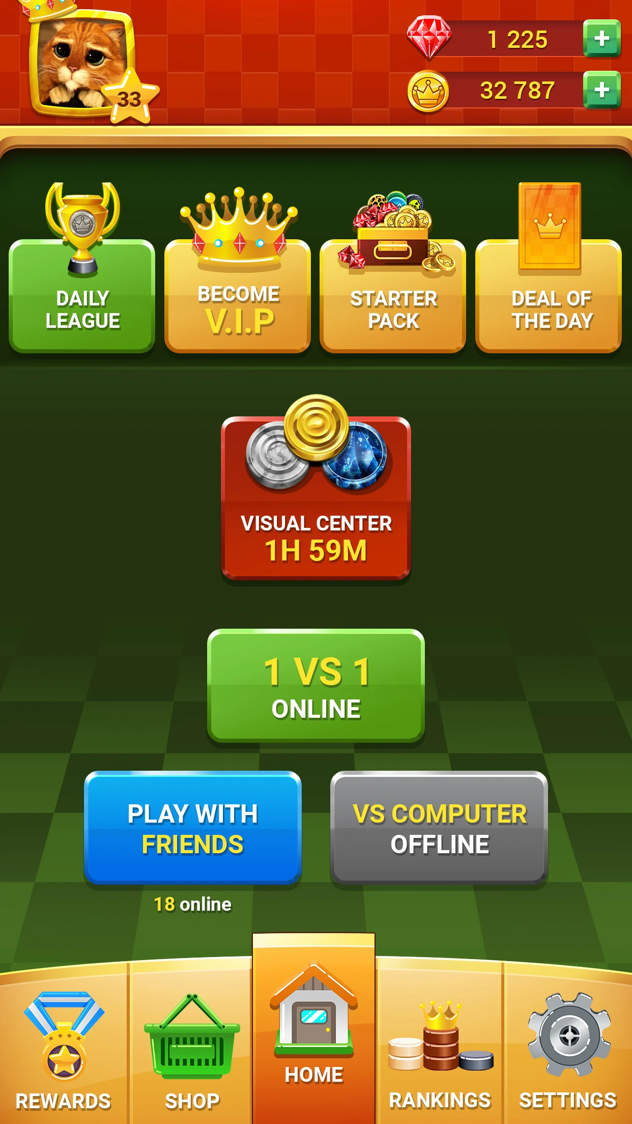 Checkers - Online & Offline PC