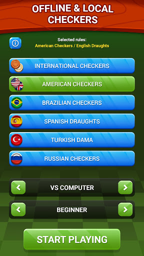 Checkers - Online & Offline PC