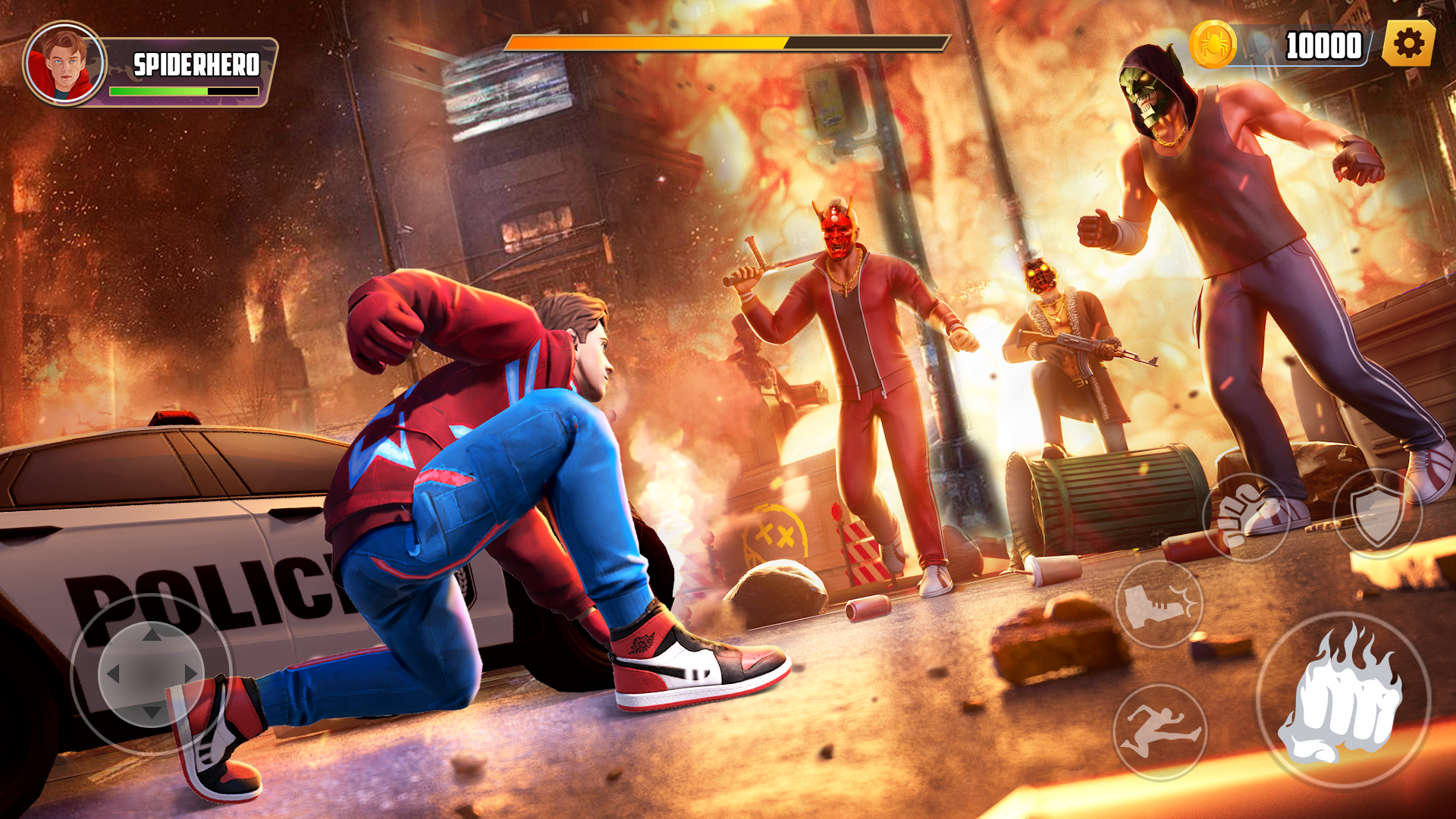 Baixe Spider Fighting: Hero Game no PC com MEmu