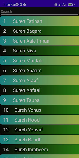 Roman Urdu Quran پی سی