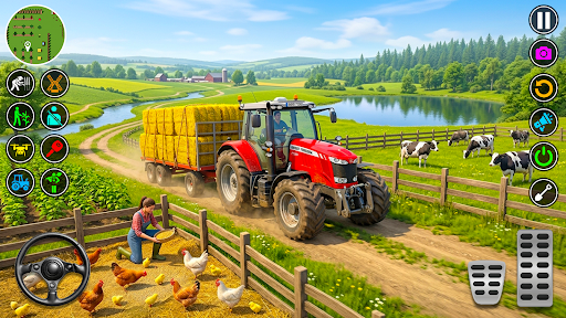 Farming Tractor Harvest Game PC