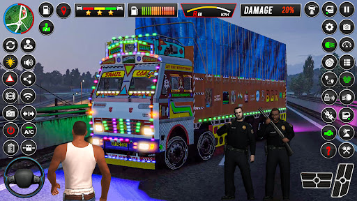 conduite de camion de fret