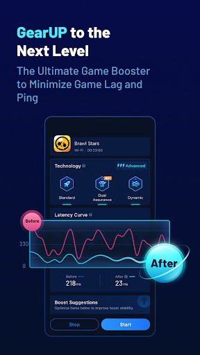 komputer GearUP Game Booster: Lower Lag