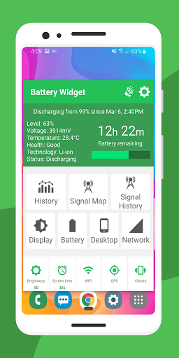 Battery Widget % Level Plus پی سی