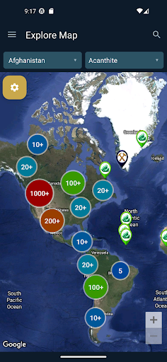 Geo Maps: Gold, Gems & Meteors