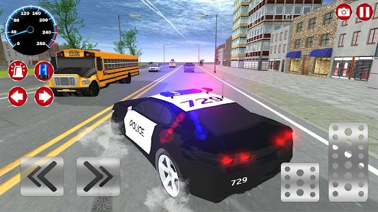 ماشین پلیس واقعی ماشین رانندگی شبیه ساز 3D