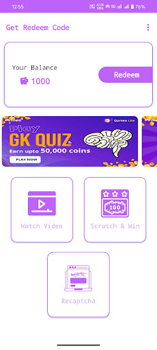 Get Redeem Code -Earn Recharge PC