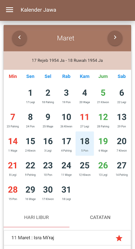 komputer Kalender Jawa Lengkap