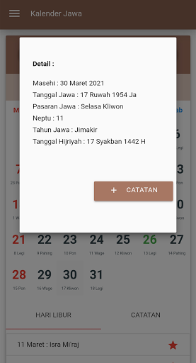 komputer Kalender Jawa Lengkap