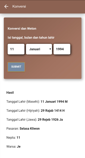 komputer Kalender Jawa Lengkap