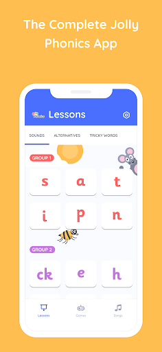 Jolly Phonics Lessons الحاسوب