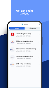Gimo - Vay Tiền Online , Mở Thẻ Tín Dụng